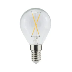 Airam Otros Accesorios De Iluminación|Bombillas<Bombilla de filamento LED , fuente de luz en forma de bola, claro, no regulable, 2 filamentos e14, 1w Transparente