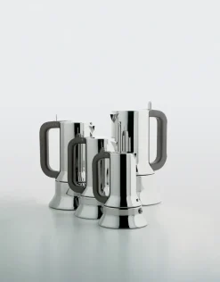 Alessi Cafeteras Y Cafeteras De Émbolo<Cafetera 9090 espresso, 10 tazas PlateadoMarrón