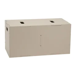 Nofred Caja de almacenamiento Cube Long, Beige Sale