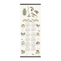 Almedahls Calendario Skogsvandring 2026, 35x90 cm Blanco Hot