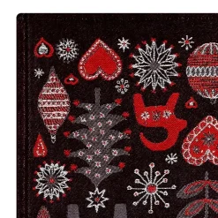 Ekelund Linneväveri Caminos De Mesa De Navidad|Caminos De Mesa<Camino de mesa Julnatt, negro RojoNegro