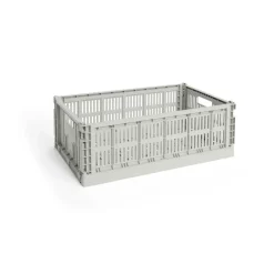 HAY Cesta Colour Crate L 34,5x53 cm, Grey Gris