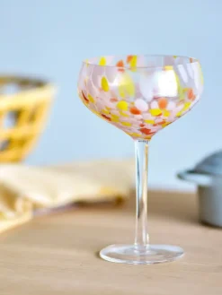 Bloomingville Copa de cóctel Lilya 29,5 cl, Rose Rosa