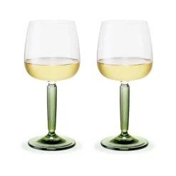 Kähler Copa de vino blanco Hammershøi 35 cl 2-pack, Transparente- Verde Outlet