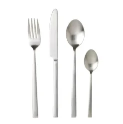 Bitz Cubertería 16 piezas, acero inoxidable Plateado Discount