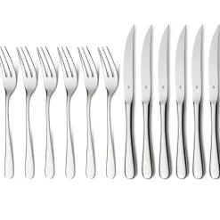 WMF Cubiertos de carne Geschenkidee 12 piezas, acero inoxidable Plateado Clearance