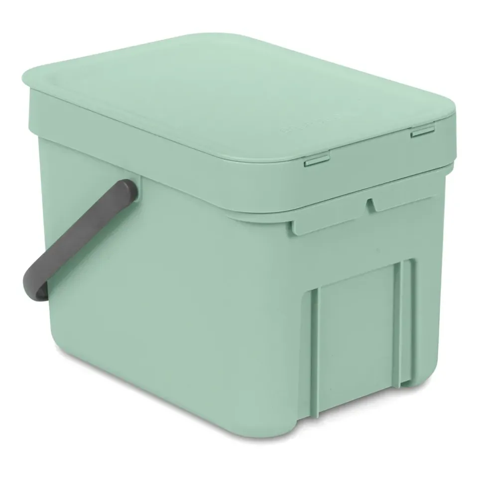 Brabantia Cubo de basura Short & Go 6L, Jade green Verde Clearance