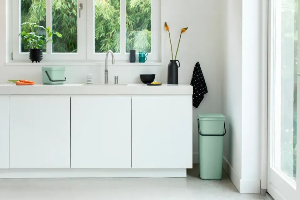 Brabantia Cubo de basura Short & Go 6L, Jade green Verde Clearance