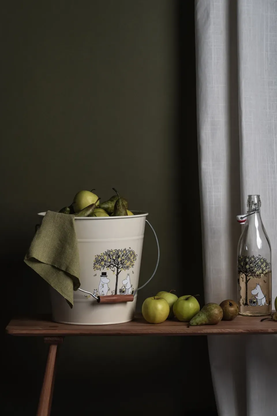 Muurla Cubo Mumin 10 L, Manzanas Amarillo New