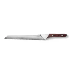 Eva Solo Cuchillo para pan Nordic Kitchen 24 cm, Acero damasco PlateadoMarrón Clearance