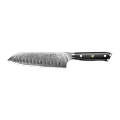 Hâws Cuchillo santoku Damascus By 32 cm, Negro-acero inoxidable NegroPlateado Discount