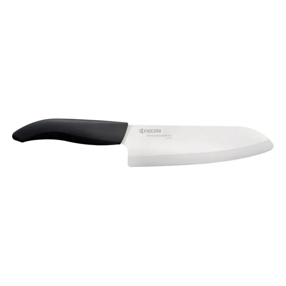 Kyocera Cuchillo santoku FK de cerámica, 16 cm BlancoNegro Outlet