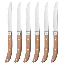 WMF Cuchillos de carne Ranch 6 piezas, acero inoxidable Plateado Outlet