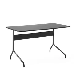 &Tradition Escritorio Pavilion AV16, Black linoleum, roble lacado , patas negras Negro Discount