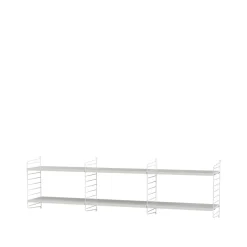 String Estante , , 58x30 cm, paquete de 3 Blanco