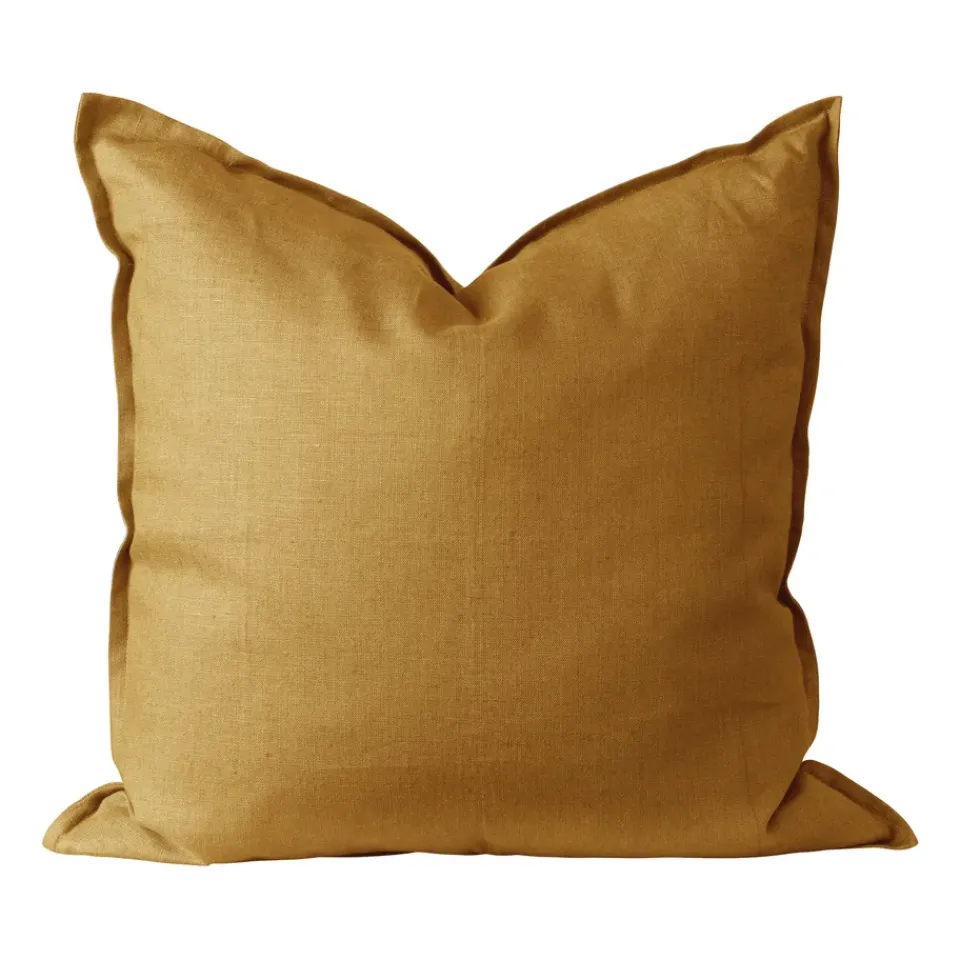 Scandi Living Fundas De Cojín<Funda de cojín Calm lino 50x50 cm, Mustard Amarillo