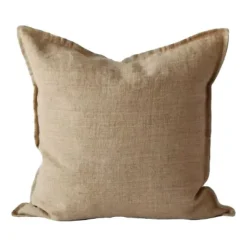 Tell Me More Funda de cojín Marion lino 50x50 cm, Pampas Marrón Sale