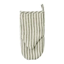 Tell Me More Manoplas De Horno Y Agarradores|Manoplas De Horno Y Agarradores<Guante de horno Leon 15x30 cm, Seagrass BlancoVerde
