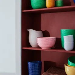Lyngby Porcelæn Hueveras<Huevera Rhombe Ø5 cm, Amarillo