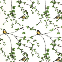 Arvidssons Textil Hule Gläntan, blanco- Verde Clearance