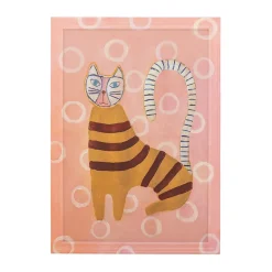 Bloomingville Decoración De Pared<Ilustración Missy con marco 40x56 cm, Rosa
