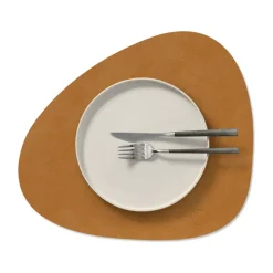 LIND DNA Manteles Individuales<Individual Nupo curve M, Burned curry Amarillo