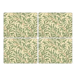 Spode Individual Willow Bough 30x40 cm, 4 unidades, Verde