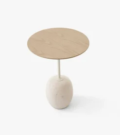 &Tradition Lato Mesa LN8, Lacquered oak-Crema diva marble BeigeBlanco Discount