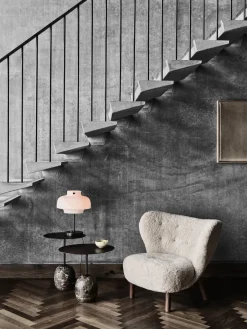 &Tradition Lato Mesa LN8, Warm black-Emparador marble Negro Best