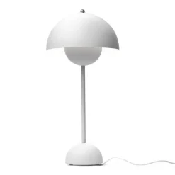 &Tradition Lámpara de mesa FlowerPot VP3, claro mate Gris Discount