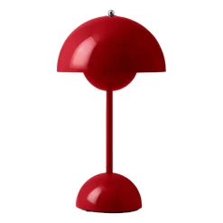 &Tradition Lámpara de mesa Flowerpot portable VP9, Vermilion red Rojo Sale