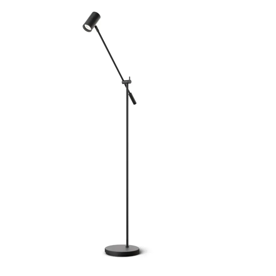 Belid Lámparas De Lectura|Lámparas De Pie<Lámpara de pie Tyson brazo basculante Ø19,8 cm, con estructura Negro