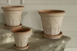 Bergs Potter Maceta Fleur con plato, 2 piezas, , Ø18 cm Rosa