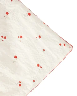 Garbo&Friends Mantas Infantiles|Mantas Infantiles<Manta acolchada Poppy Seersucker, 100x140 cm Rojo