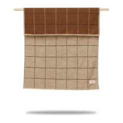Form & Refine Mantas Infantiles|Mantas Infantiles<Manta infantil Aymara 70x100 cm, New squares Marrón