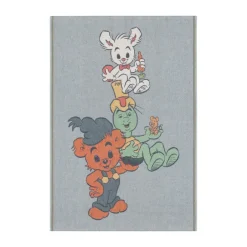 Ekelund Linneväveri Mantas Infantiles|Mantas Infantiles<Manta infantil Vänner 72x105 cm, Azul