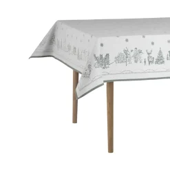 Wik & Walsøe Manteles De Navidad<Mantel Julemorgen, Blanco-verde, 140x240 cm BlancoVerde