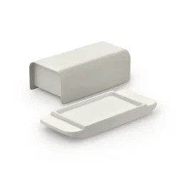 Alessi Mantequera Mattina 9,5x21 cm, cálido-acero inoxidable Gris Discount