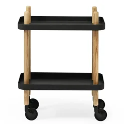 Normann Copenhagen Carritos Auxiliares<Mesa auxiliar Block, Negro