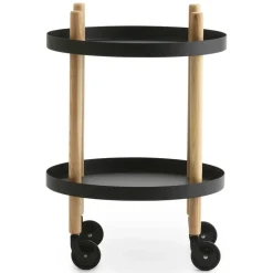 Normann Copenhagen Carritos Auxiliares<Mesa Block Ø45 cm, Negro
