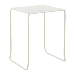 Brafab Mesa de café Haru, Pearl white, 54x61 cm Blanco