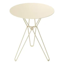 Massproductions Mesa de café Tio Ø60 cm, Ivory Beige New