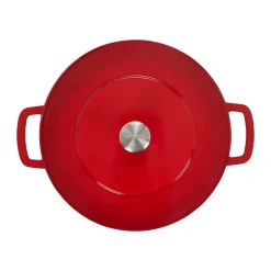 Combekk Ollas De Hierro Fundido<Olla de hierro fundido esmaltada Enameled Ø28 cm , Cherry Rojo