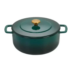 Combekk Olla de hierro fundido esmaltada Enameled Ø24 cm , Holly Green-tirador gold Verde Sale