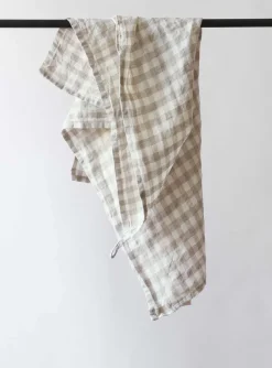 Tell Me More Paño de cocina a cuadros Gingham 70x50 cm, Natural BlancoBeige Sale