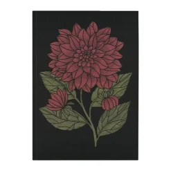 Ekelund Linneväveri Paños De Cocina|Paños De Cocina<Paño de cocina Dahlia 48x70 cm, Rojo-negro-verde RojoNegroVerde