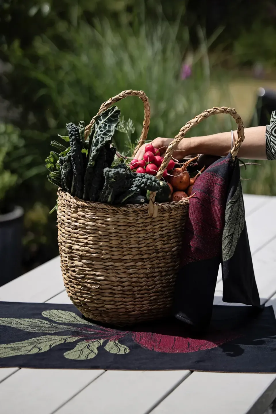 Ekelund Linneväveri Paños De Cocina|Paños De Cocina<Paño de cocina Rödbeta 48x70 cm, Negro-rojo NegroRojo