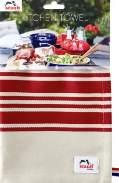 STAUB Paño de cocina 50x70 cm, Cereza GrisRojo Outlet