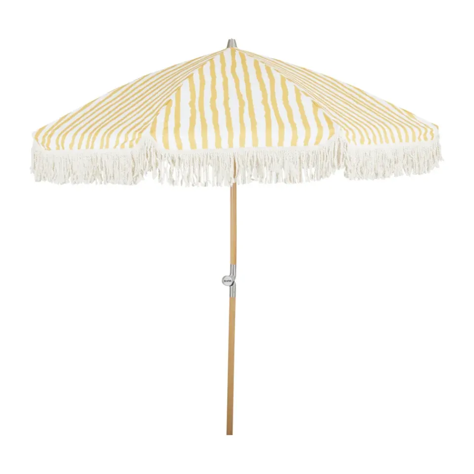 Brafab Parasol Gatsby, Yellow stripe, Ø185 cm Beige New