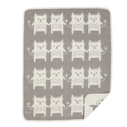 Klippan Yllefabrik Plaid chenilla Little Me, Gris